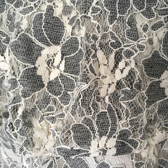 RACHEL ROY Skirt and Top Set Grey and Cream Lace - Picture 6 of 8